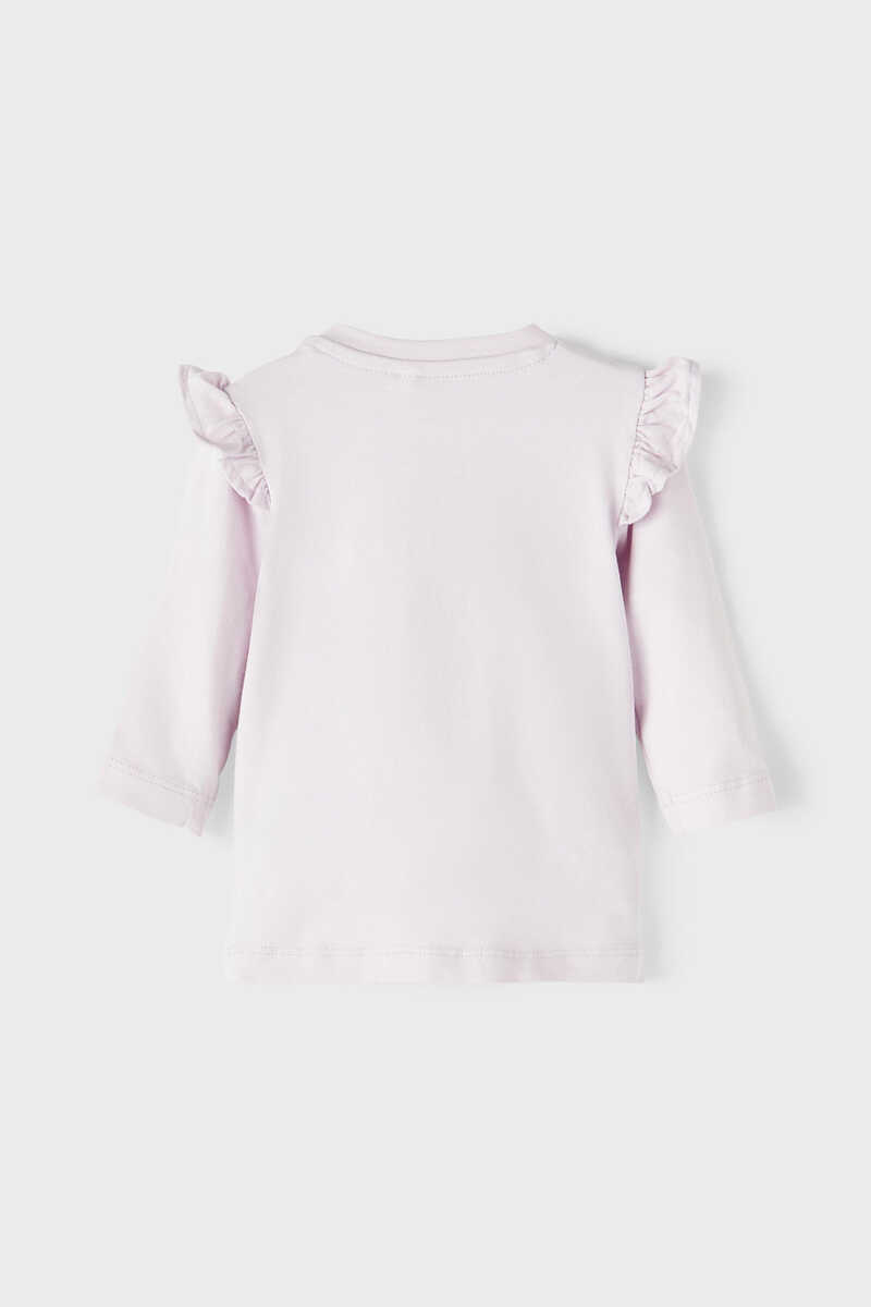 Womensecret Camiseta de bebé niña de manga larga morado/lila