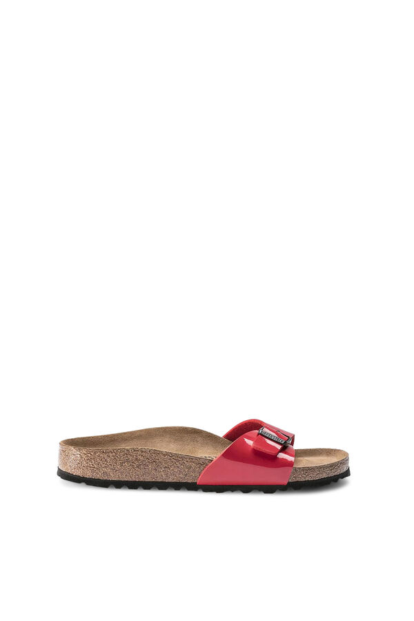 Womensecret Cherry red buckle detail sandals burgundy