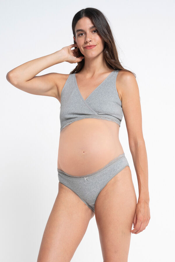 Ohma! Braga premamá gris gris