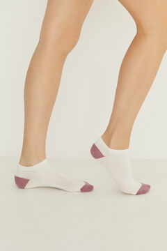 Womensecret 3-pack colour toe socks nude