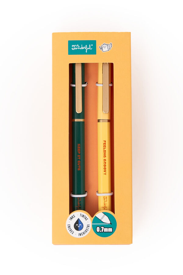 Mr. Wonderful Set of 2 pens - Keep it cute printed