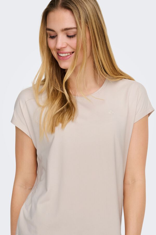 Only Play Kurzarm-Sport-T-Shirt soft Grau