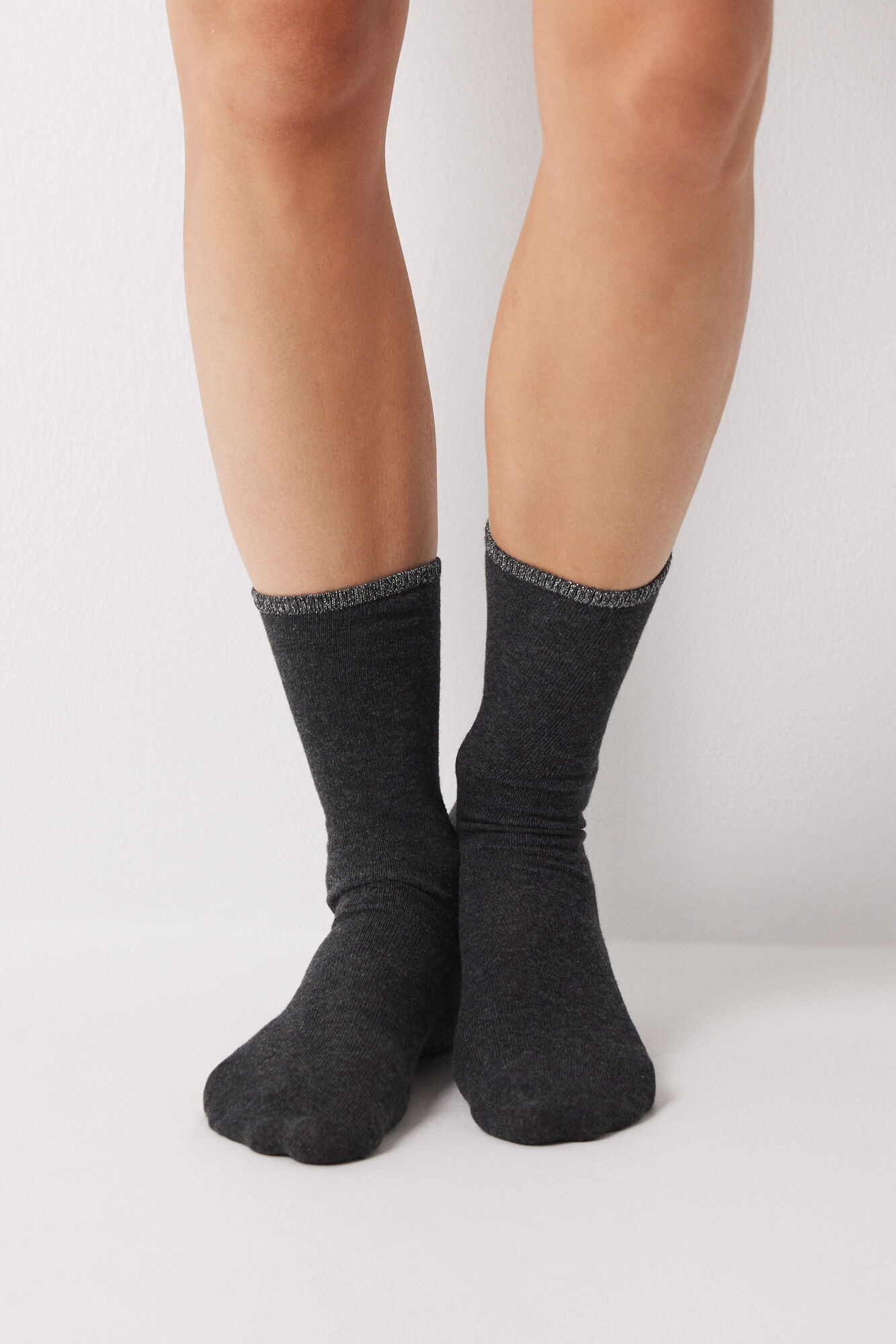 Women'secret Pack 3 calcetines altos grises