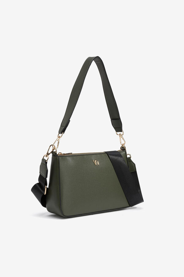 Vilanova Smooth Leather Effect Shoulder Bag green