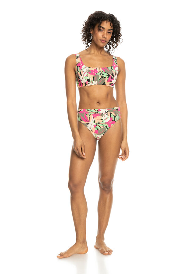Womensecret Top de bikini con copa D para Mujer - Printed Beach Classics  gris
