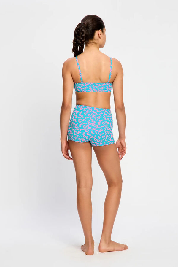 Modibodi Round neck bikini top blue