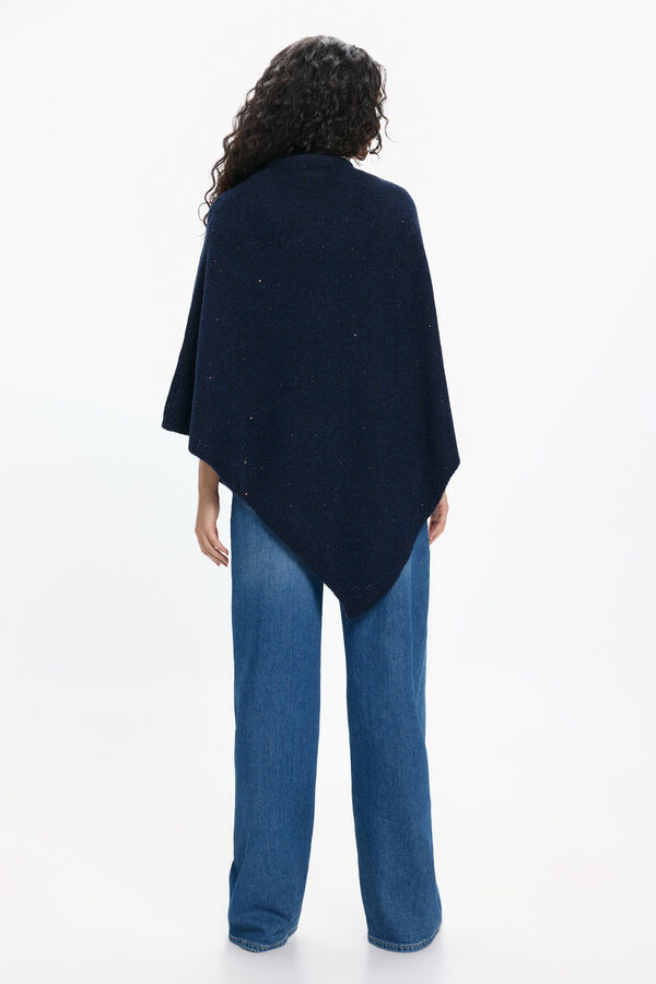 Pieces Poncho de lurex azul