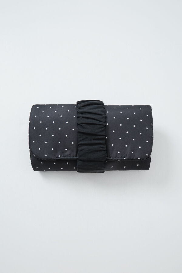 Women'secret Black polka-dots roll-up jewellery case black