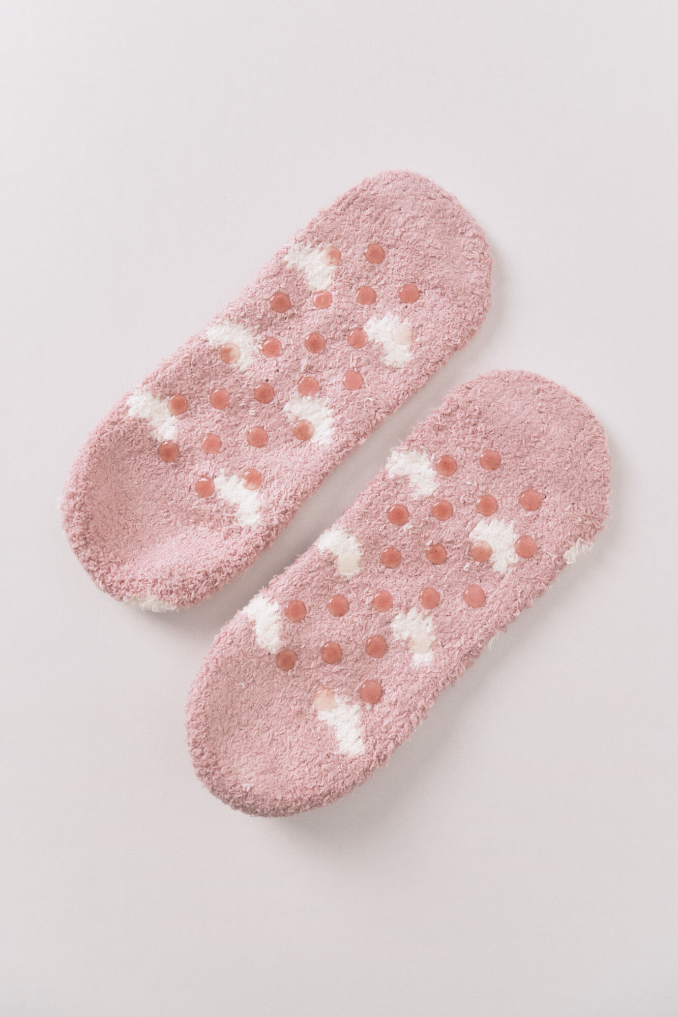 Women'secret Calcetines slip on corazones rosa