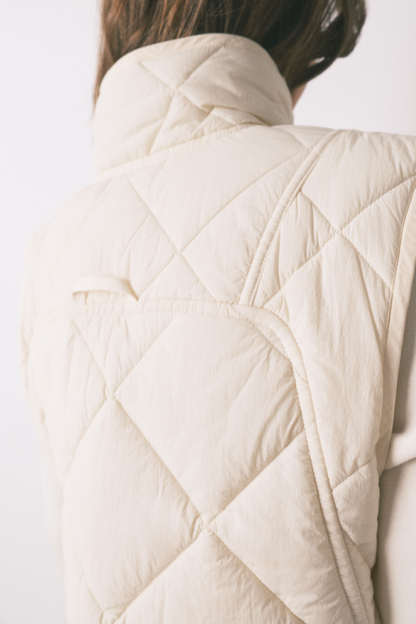 Women'secret Colete acolchoado branco