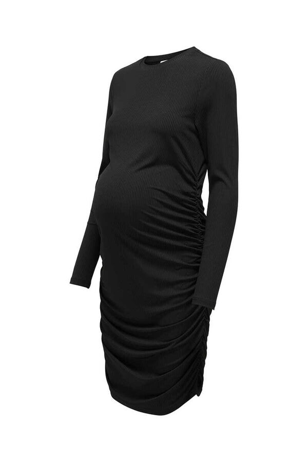 Womensecret Vestido midi maternity fruncido negro