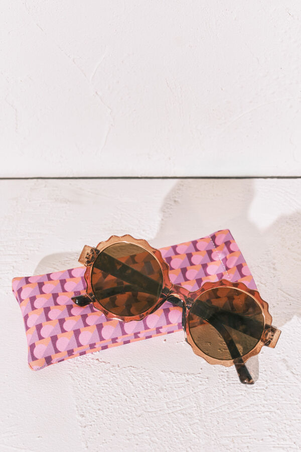 Women'secret Lunettes de soleil avec &eacute;tui imprim&eacute; nude