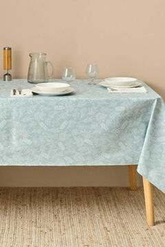 Womensecret Toalha de mesa anti manchas com folhas azul