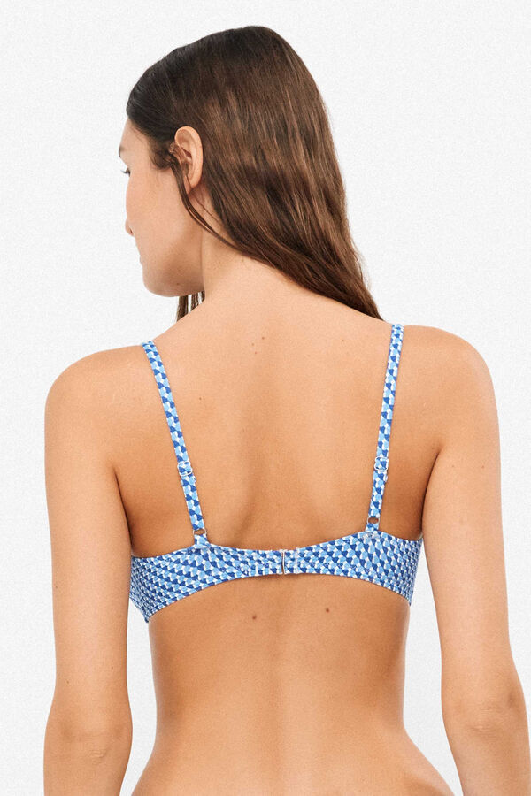 Gisela Top bikini foam extra&iacute;ble blanco