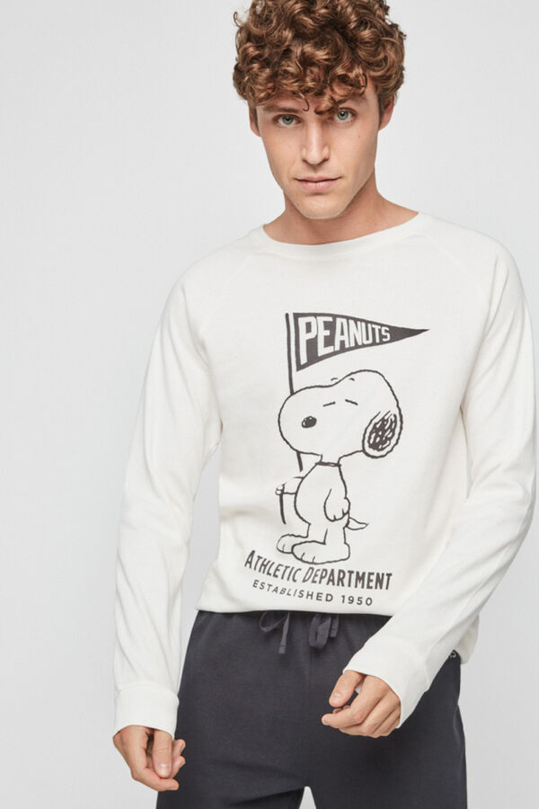 Womensecret Pyjama Herren Snoopy Braun