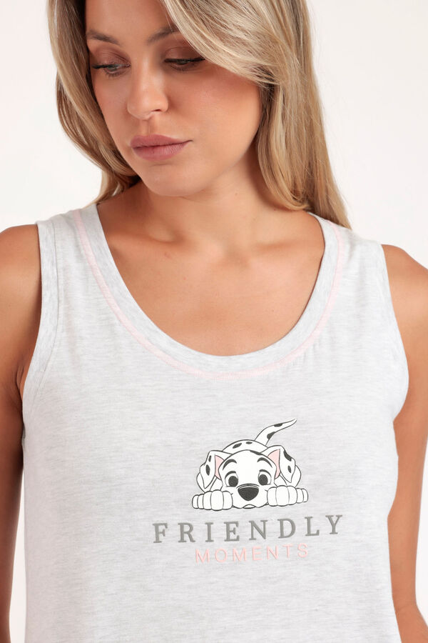 Admas Disney Sleeveless Short Pyjamas grey