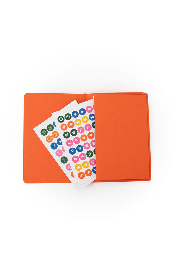 Mr. Wonderful Agenda Pocket 2026 Semanal peque&ntilde;a - Naranja estampado