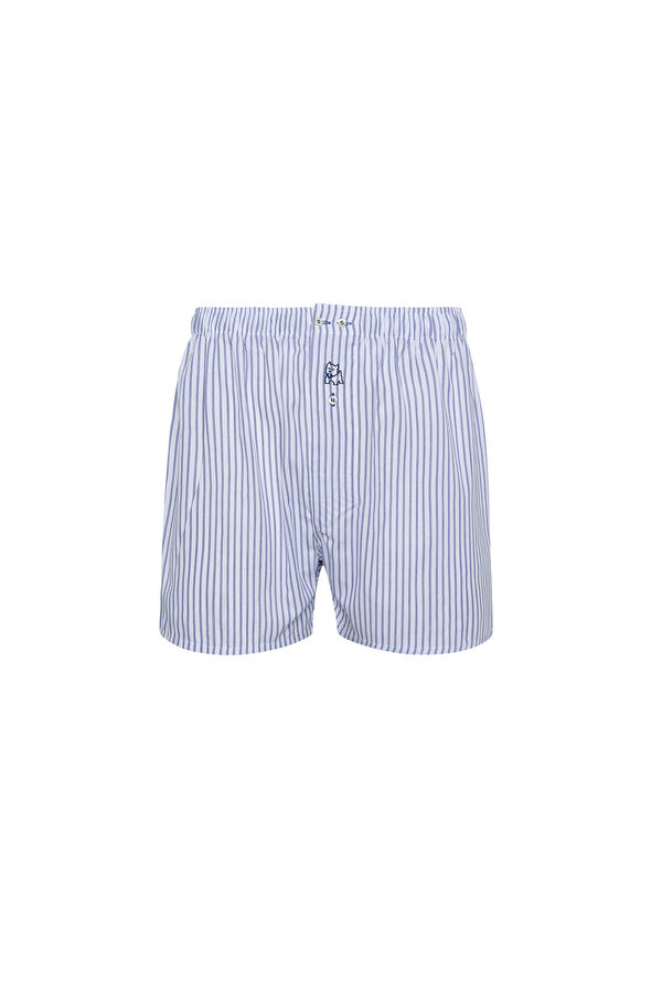 Kiff-Kiff Blue and white boxer shorts bleu