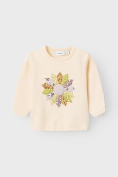 Womensecret Baby girls' sweatshirt with patch detail blanc