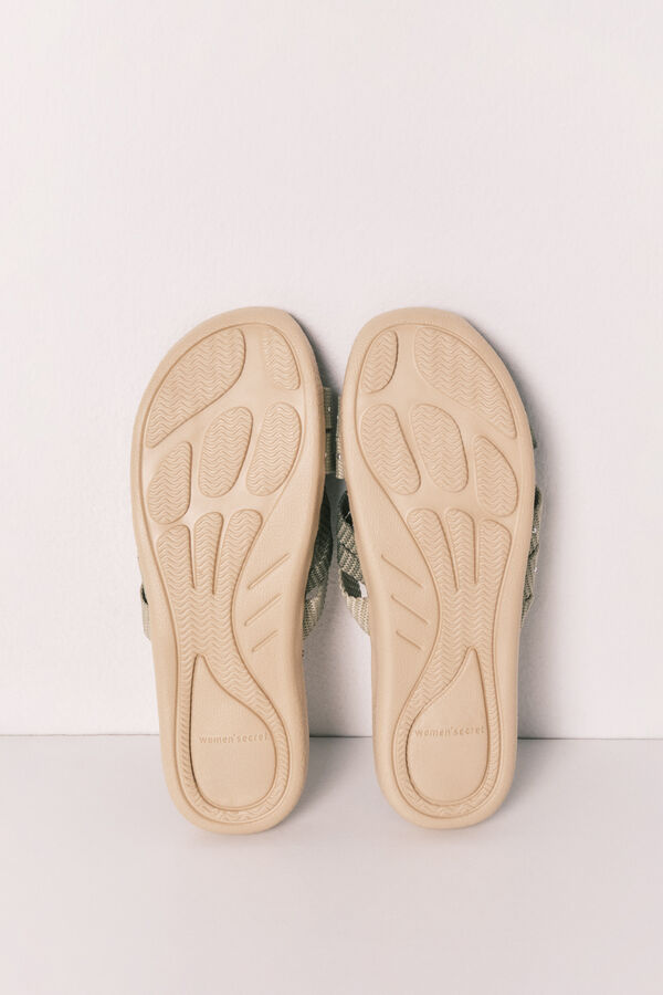 Women'secret Zelene sandale sa kai&scaron;evima Kaki