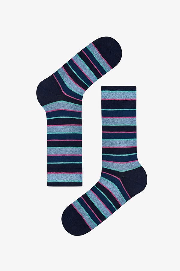 Penti Striped 3-pack high socks printed