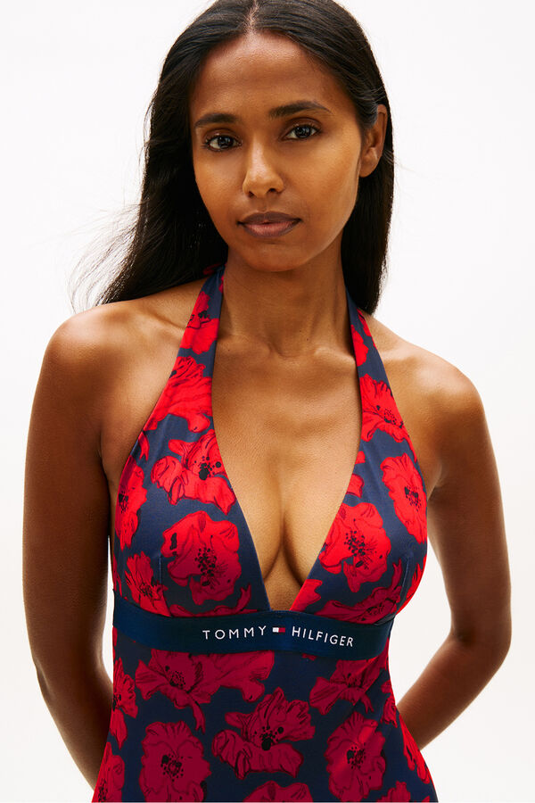 Tommy Hilfiger Ba&ntilde;ador halter estampado floral estampado