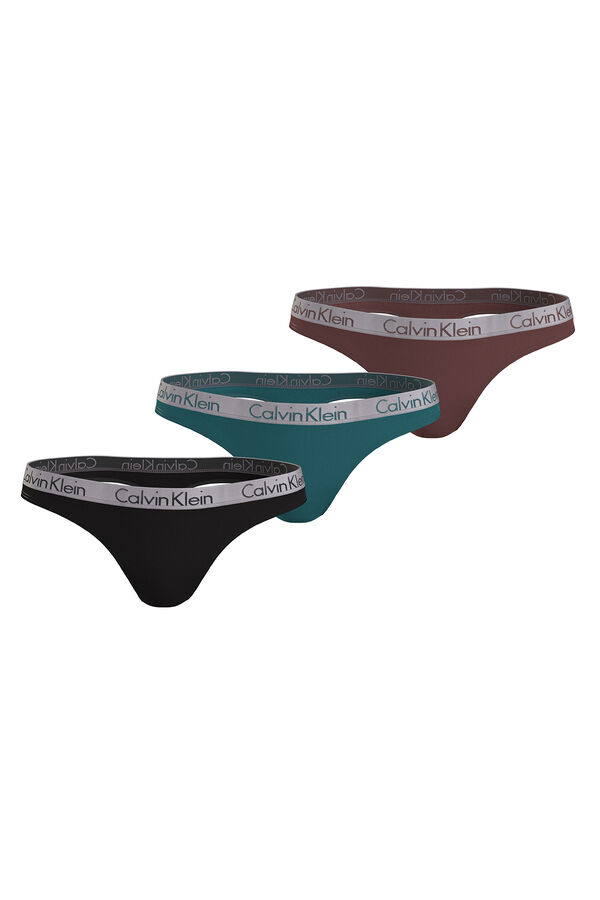 Calvin Klein Pack de 3 tangas Radiant Cotton printed