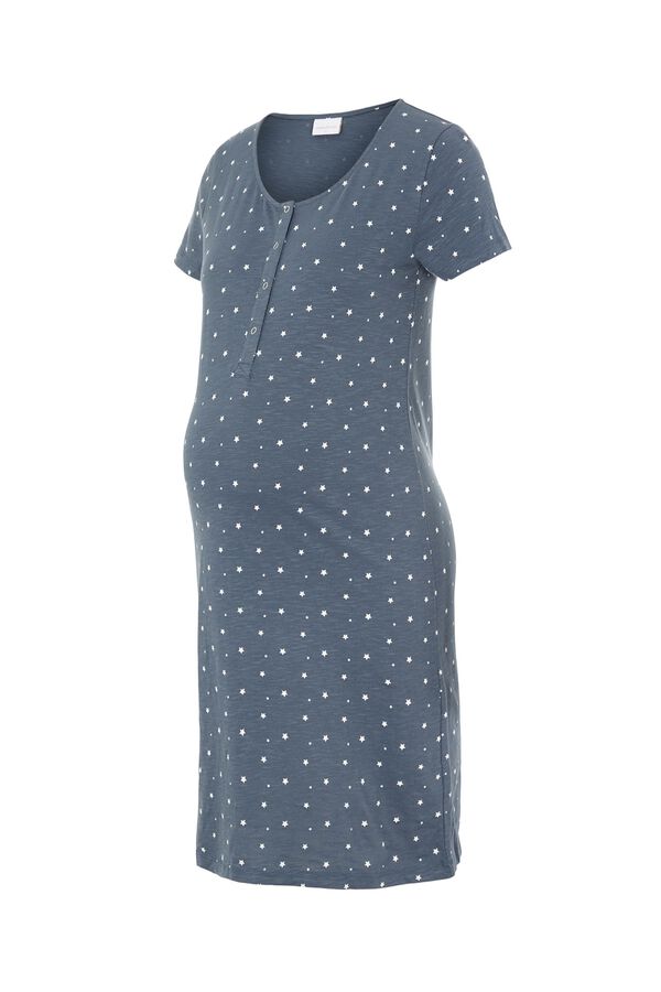 Mamalicious Maternity and breastfeeding nightgown grey