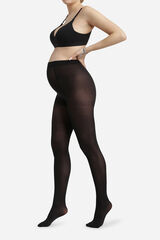 DIM 50 Denier Black Opaque maternity Panty Crna