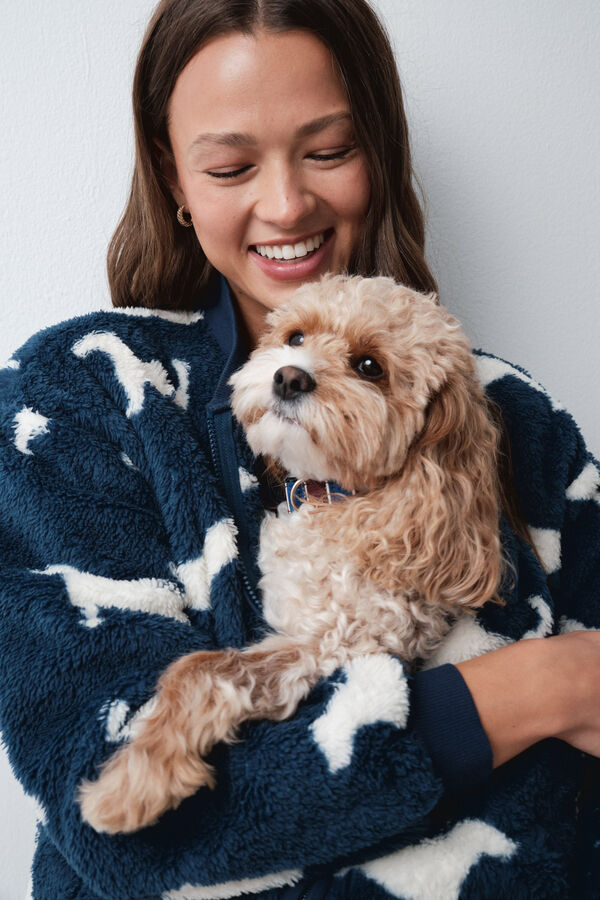 Women'secret Blue fluffy dog jacket blue