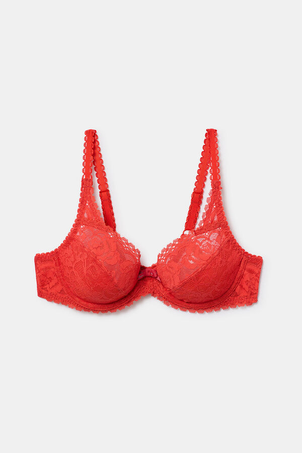 Playtex Floral lace bra burgundy