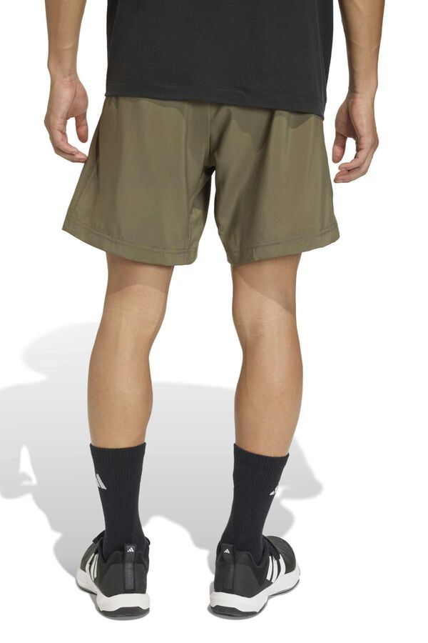 Adidas Pantal&oacute;n corto t&eacute;cnico logo marr&oacute;n