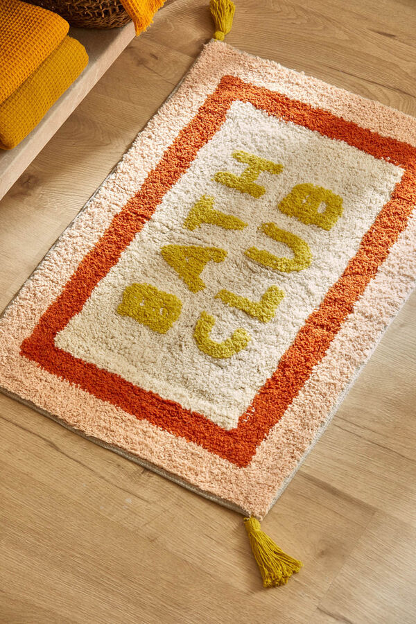 Calma House Club bath mat red