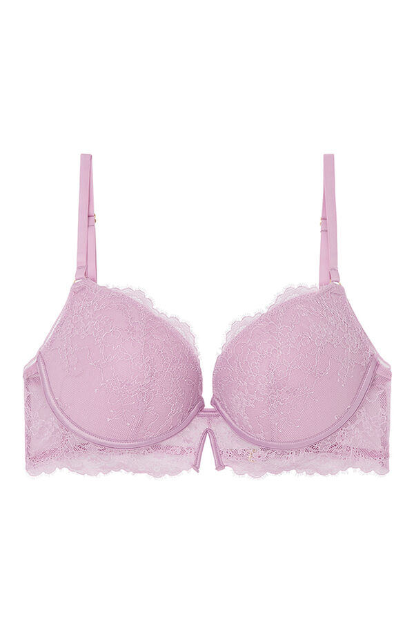 Womensecret GORGEOUS Lilac lace push-up bra pink