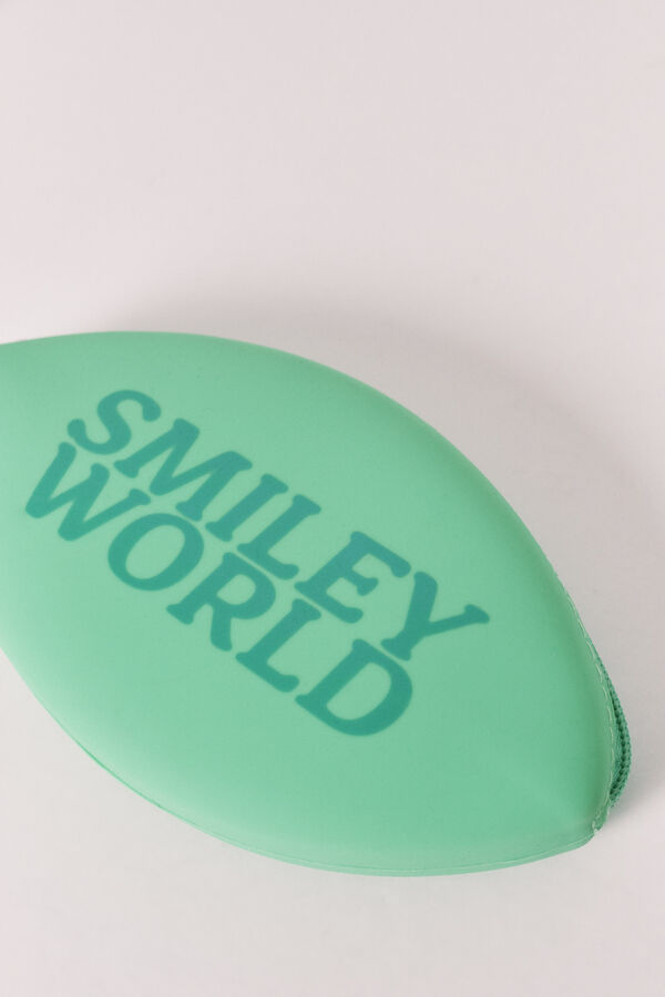 Women'secret Zeleni silikonski novčanik SmileyWorld&reg; Zelena