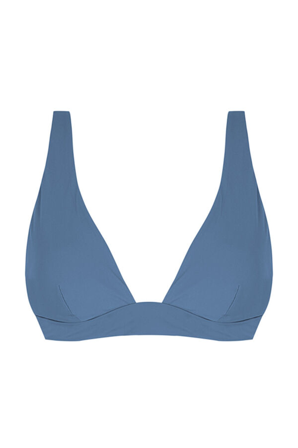 Womensecret Plavi gornji dio bikinija s naramenicama oko vrata Plava