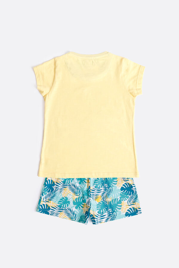 Admas MR WONDERFUL Pijama Manga Corta Pi&ntilde;a para Ni&ntilde;a amarillo