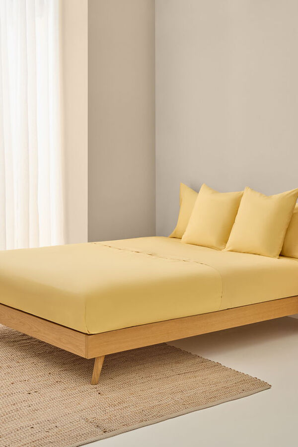 Textura Len&ccedil;ol de cima de algod&atilde;o org&acirc;nico estampado