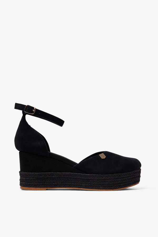 Popa Black Cantalar low wedge sandal black
