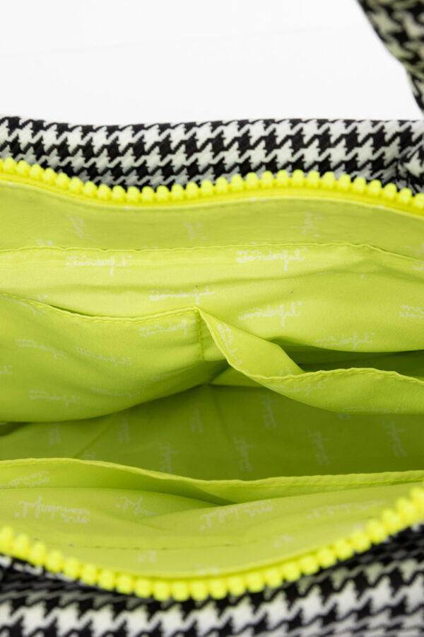 Mr. Wonderful Bolso peque&ntilde;o pata de gallo - Wonderful & iconic estampado