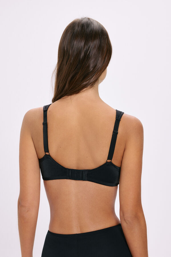 Selene Minimizing bra with underwired black