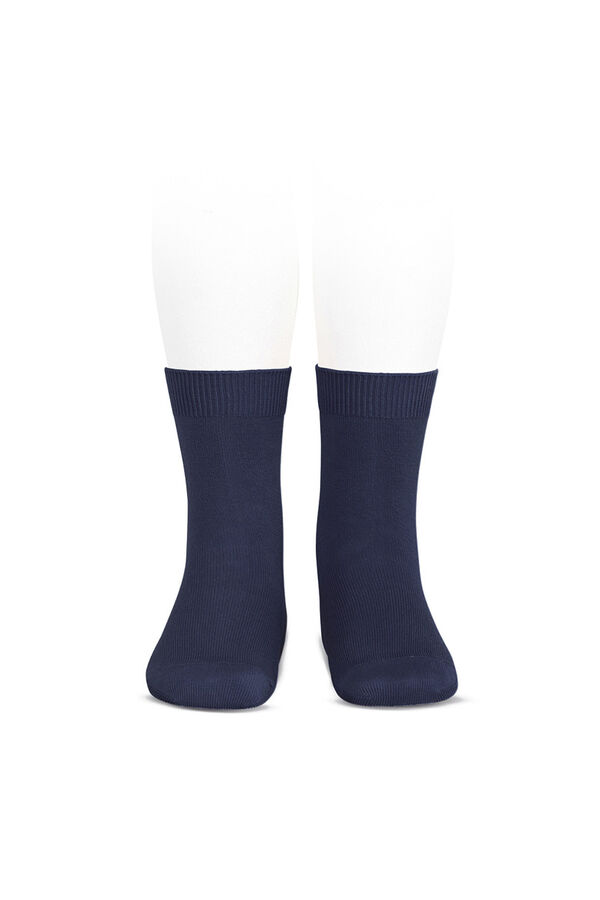 Condor Calcetines cortos b&aacute;sicos punto liso azul