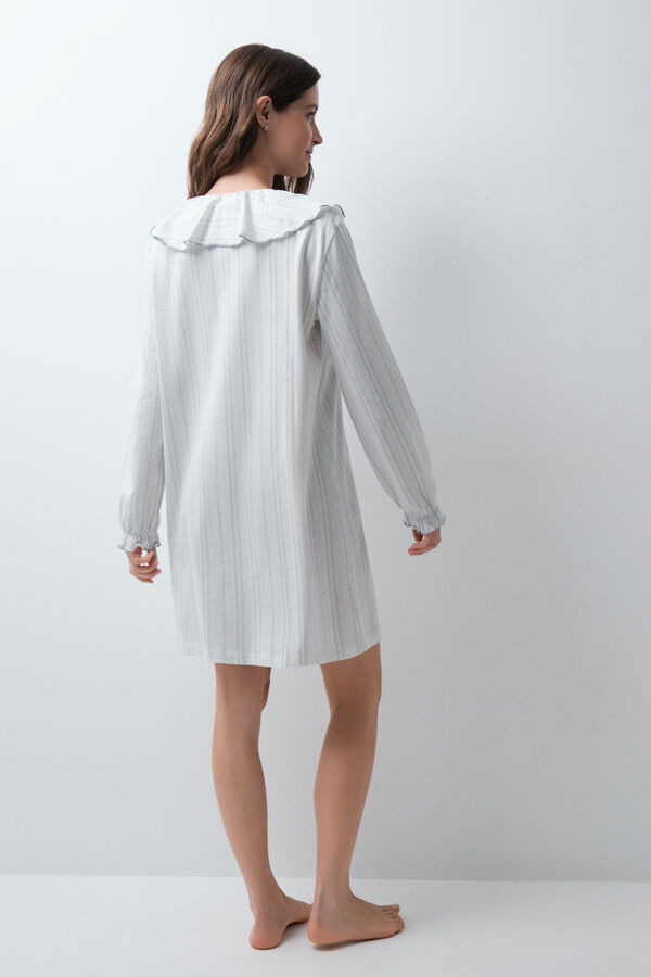 Women'secret Short camisole nightgown with cowl neck white