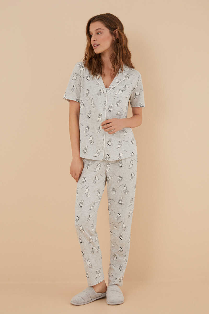 Langer pyjama snoopy - Damen