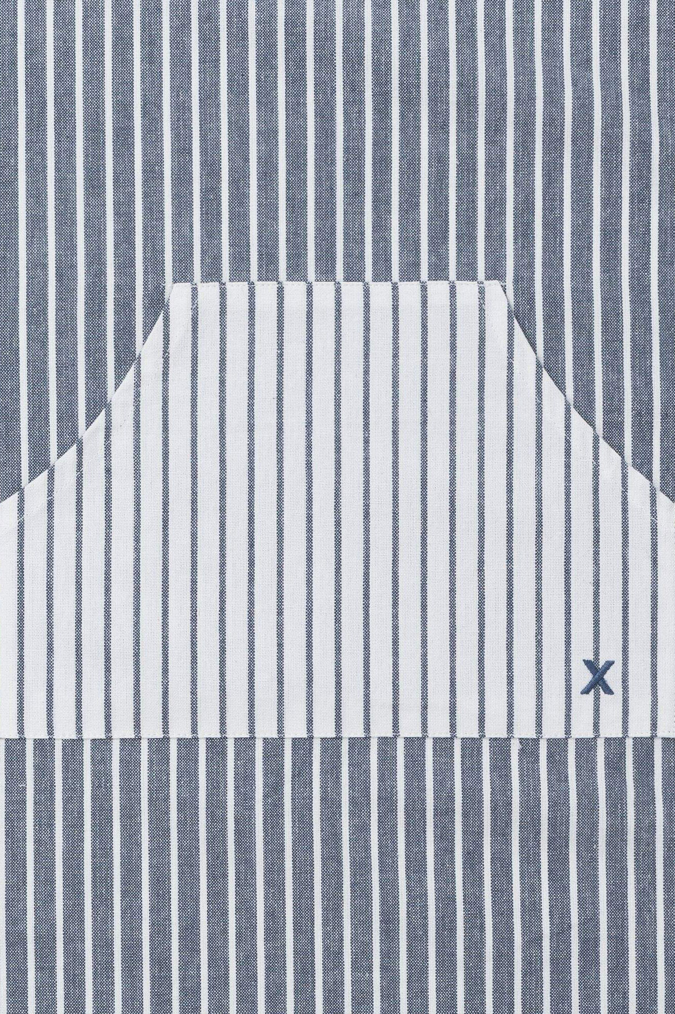 Textura Striped cotton apron
