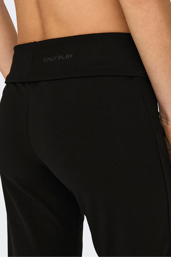 Only Play Pantal&oacute;n deportivo el&aacute;stico negro