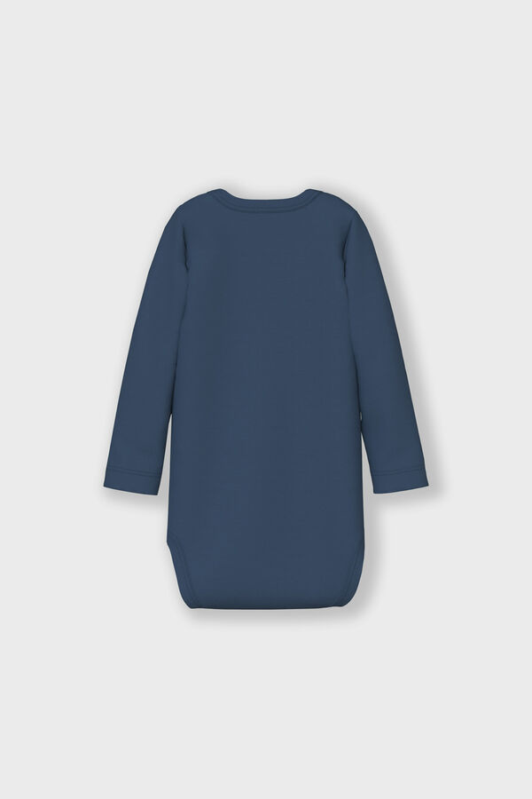 Name it Set of 3 baby boy space bodysuits blue