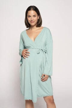 Womensecret Maternity robe with matching lace Blau