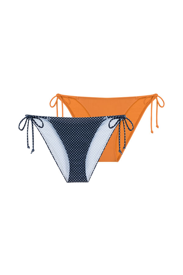 Womensecret Two-piece bikini briefs pack Carrubo kék