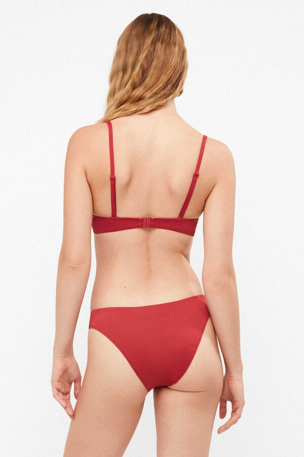 Gisela Majtki bikini z koronkowymi bokami czerwony